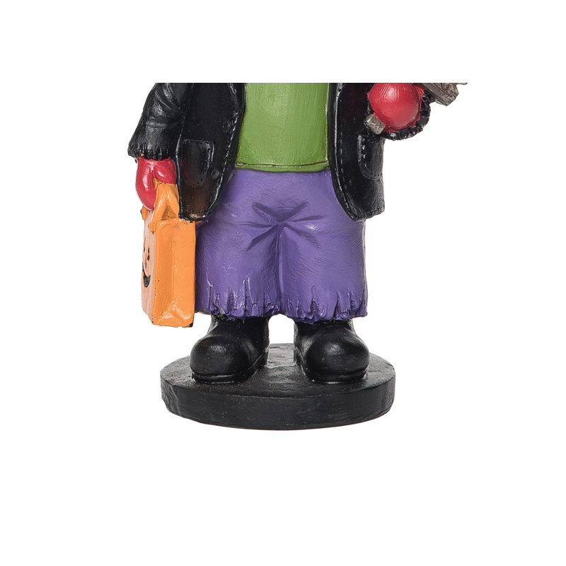 Figurine d'Halloween enfant avec tête de citrouille diable