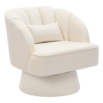 Upholstered Swivel Armchair