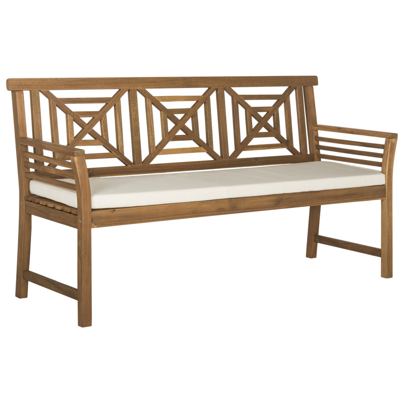 Banc de jardin en bois Garrity, Naturel