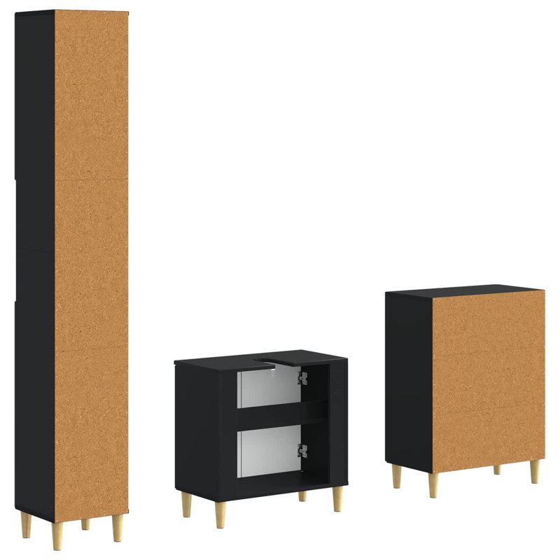 Bathroom Storage, Black