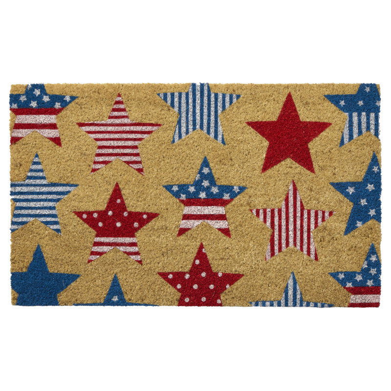 Stars and Stripes Doormat 18x30