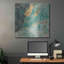 «Teal Lace I» par Jennifer Goldberger - peinture sur métal sans cadre-153058185
