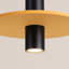 Pendant lamp PELTA 1 black/beige-833161487