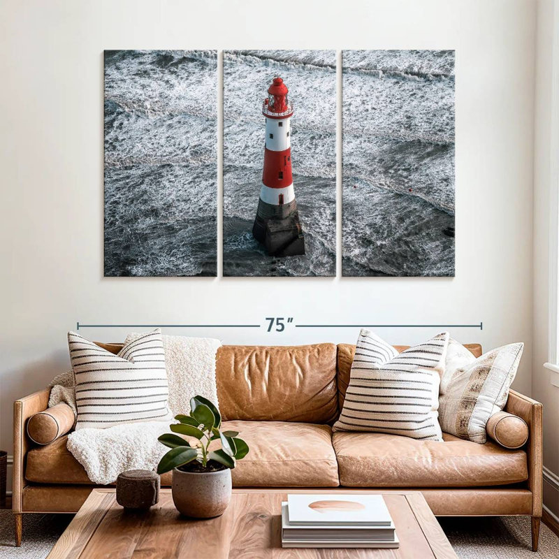 Lilie Beachy Head lighthouse, 42" H x 65" W
