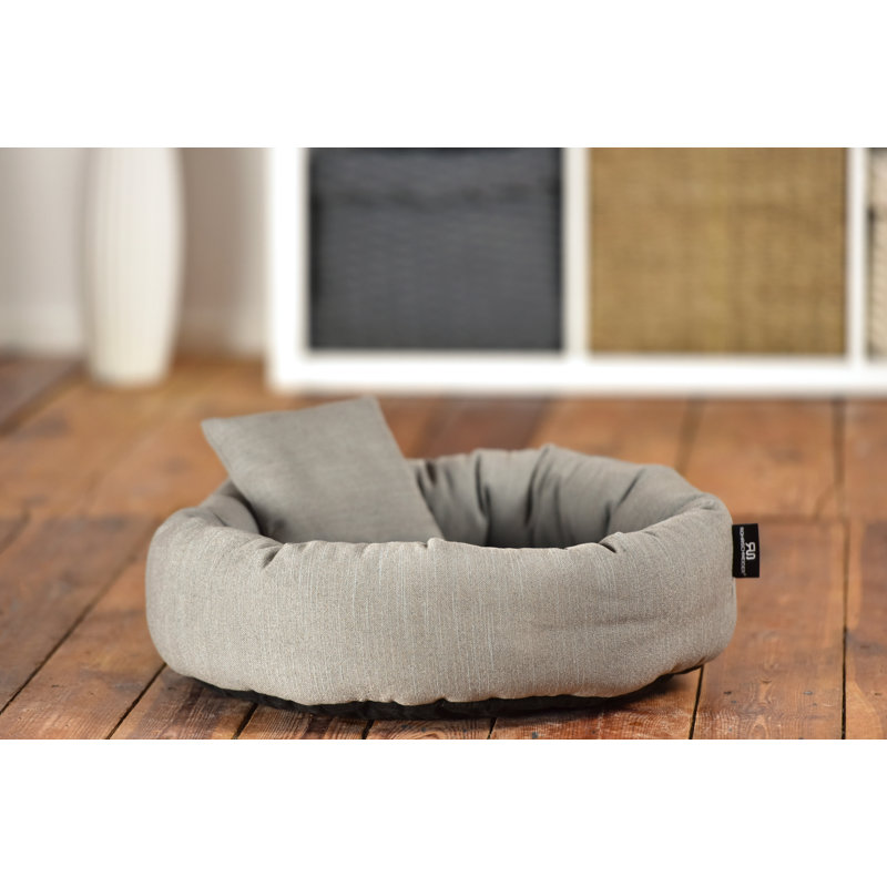 Polyester Pet Bed, Medium (50cm W x 50cm D x 15cm H), Grey
