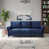 Tissu bleu foncé