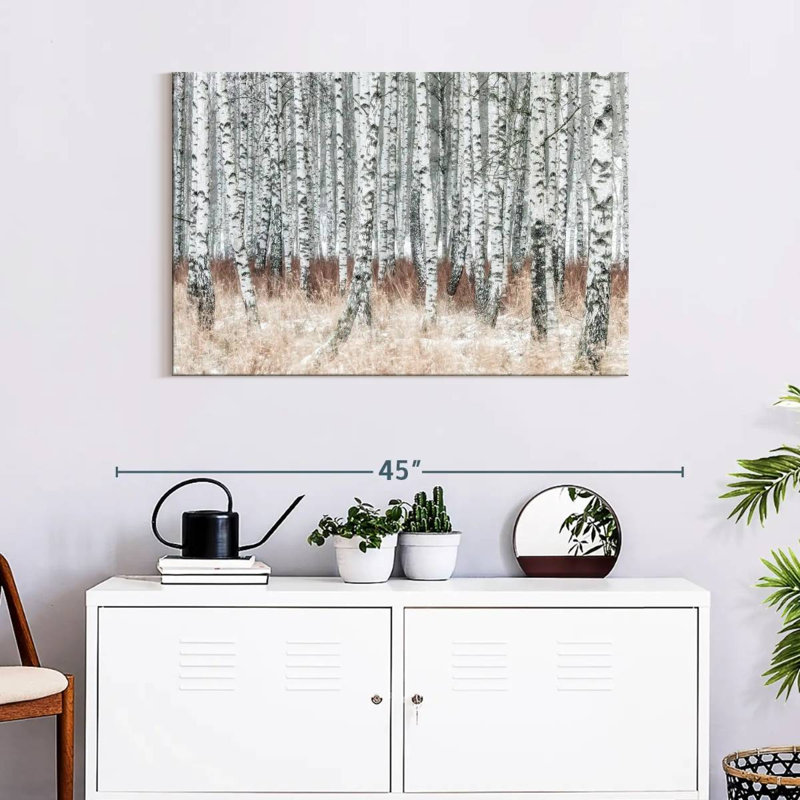 Alvord Winter Birch Grove, 24" H x 36" W