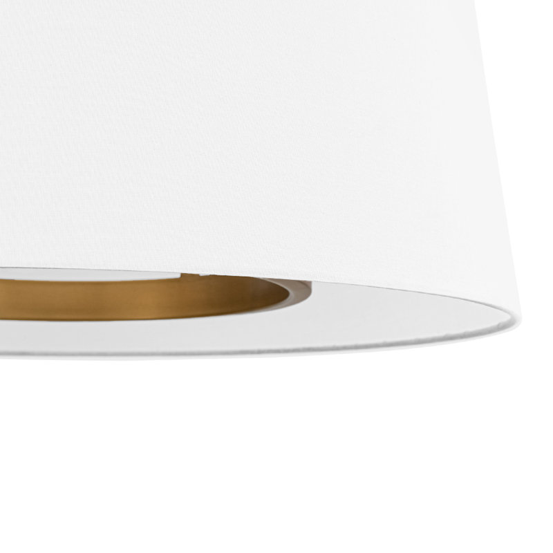 Luminaire suspendu cylindrique en tissu 6 lumières