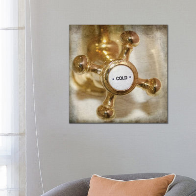 Faucet Cold by Kimberly Allen - Wrapped Canvas Print