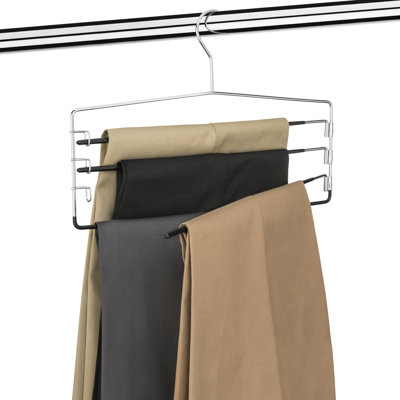 4 Tier Swing Arm Nonslip Pants Hanger.