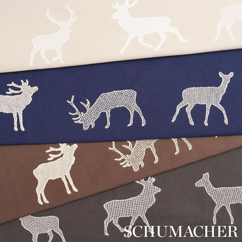 Caribou Embroidery Fabric