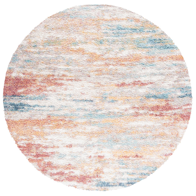 Covent Performance Abstract Rug, Round 5'3"