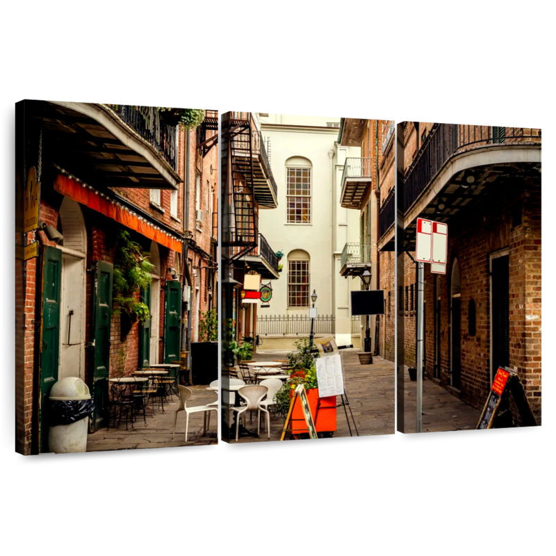 Sebbie, la ruelle française de la Nouvelle-Orléans, H 32 po x l 50 po
