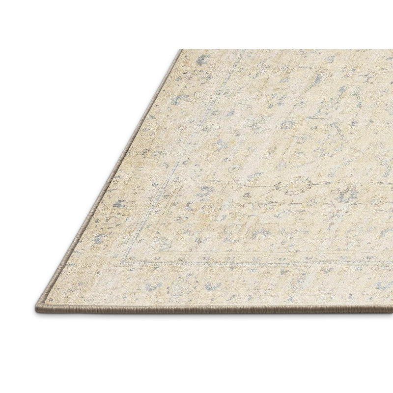 Tapis beige/gris traditionnel Igasho, Rectangle 4 pi x 6 pi