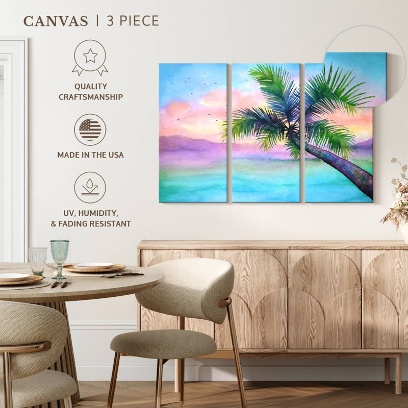 Palm Tree, 14" H x 23" W