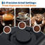 Machine à espresso automatique 20 bars avec moulin intégré - 15 réglages réglables, mousseur à lait intégré, double chaudière, autonettoyant, cafetière amovible et réservoir (peinture en aérosol noire)-123303782