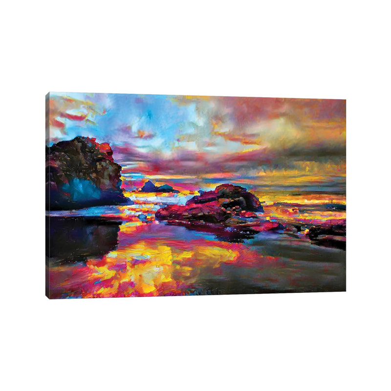 Beach Love by Heather Offord - Wrapped Canvas Print