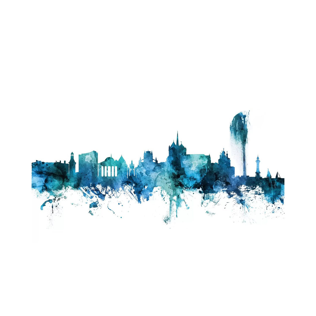 Geneva, Switzerland Skyline by Michael Tompsett - Wrapped Canvas Gallery-Wrapped Canvas Giclée