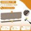 Banc de rangement extérieur imperméable et verrouillable-133421069