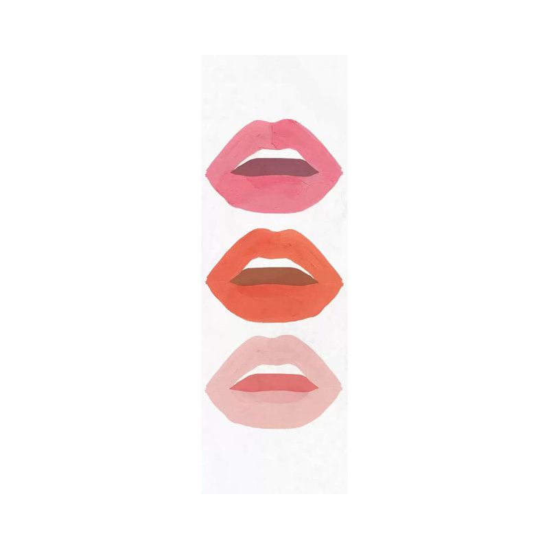Red Lips I by Isabelle Z - Panoramic Print on Canvas, Wrapped Canvas, 121.92 cm H x 40.64 cm W x 1.91 cm D