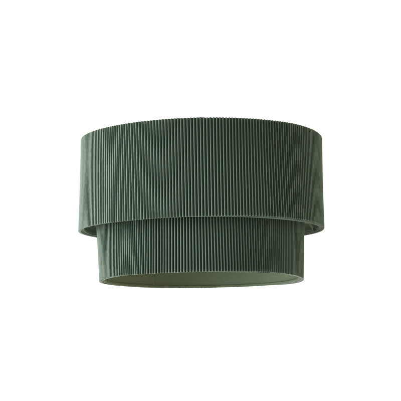 17.5cm H Cotton Pendant Shade ( Slip-On ), Green