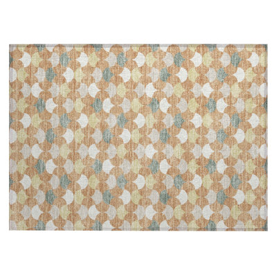Machine Washable Indoor/Outdoor Chantille ACN2568 Geometric Rug