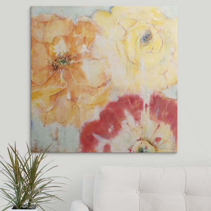 «Anjulie Trio Encore» par Jill Martin, reproduction d'art, H 35 po x l 35 po x P 1,5 po, Toile