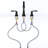 Bathroom faucet with 360 degree turn spout-110825943