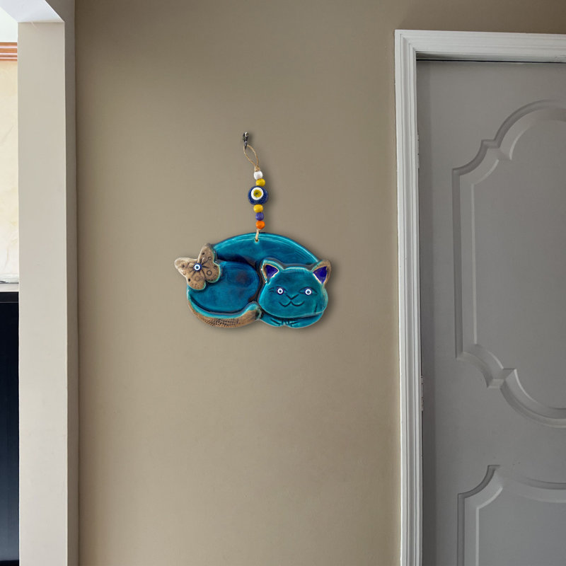 Décoration murale chat couché