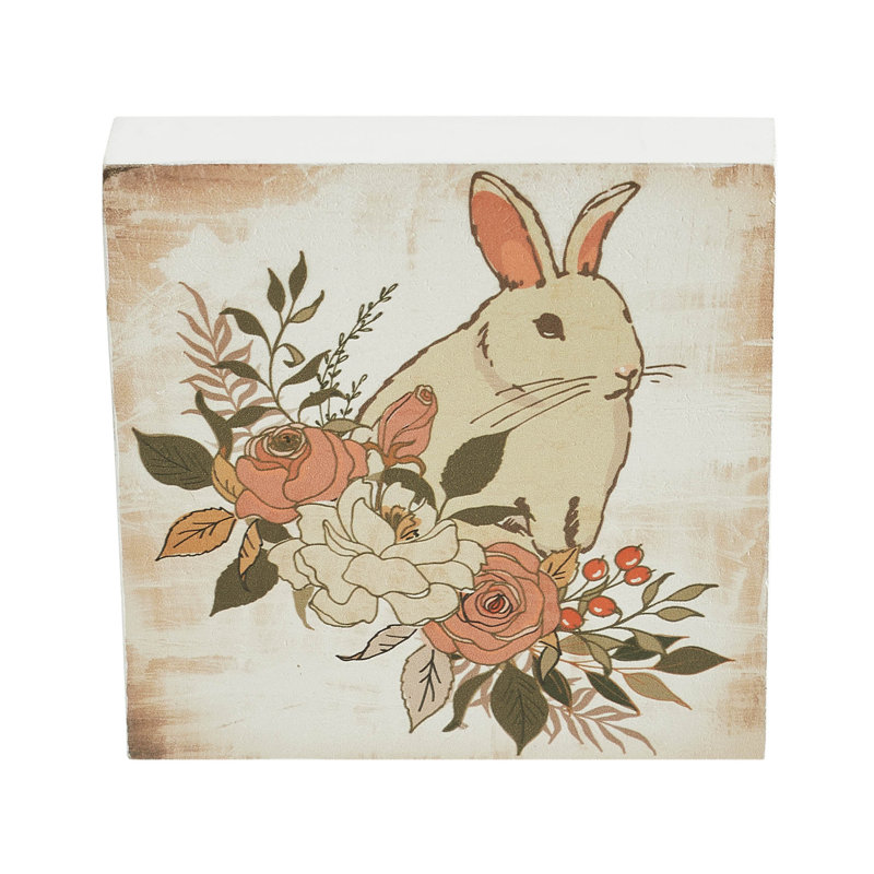 Plaque de panneau en panneau de fibres à densité moyenne Bunny Hop 5 x 5 x 1