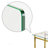 Modern Minimalist Rectangular Glass Dining Table For 4-6, Tempered Glass Top, Golden Chrome Legs, Versatile And Durable