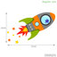 Flying Rocket Wall Stickers-1963359706-1963359711