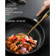 Ensemble d'ustensiles de cuisine en acier inoxydable avec poignées en bois, 6 outils de cuisine essentiels pour mélanger, retourner et servir