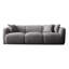Coussin de canapé standard gris en coton et lin-37848995