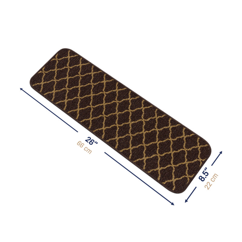 Tapis d'escalier Kahniya, Brun
