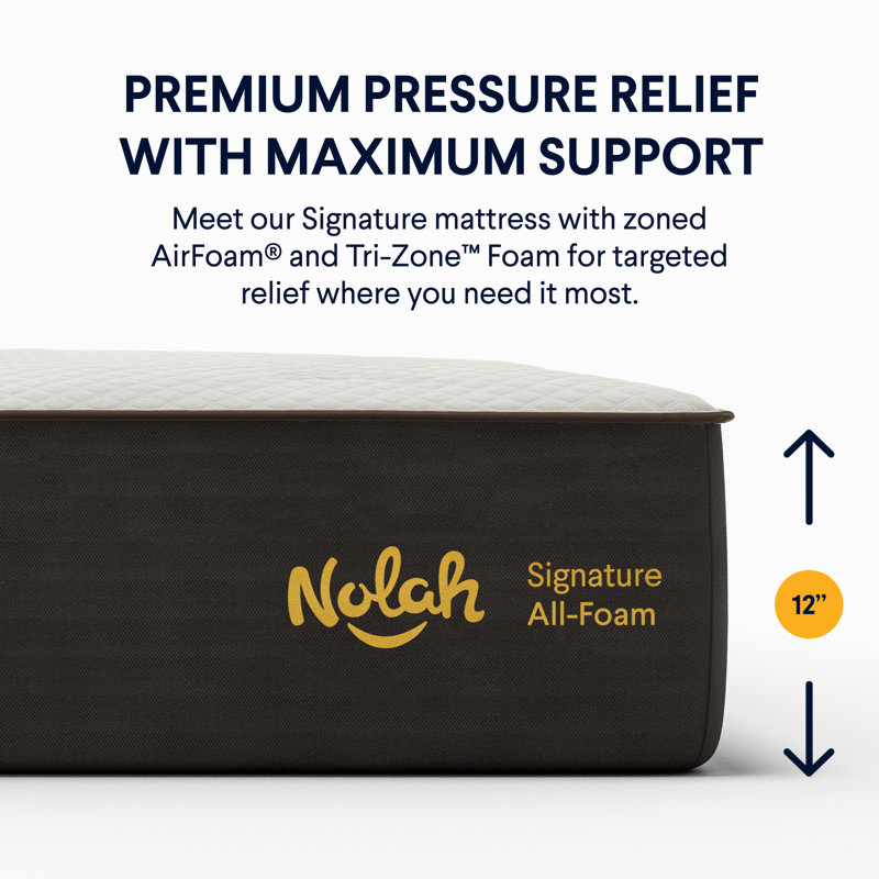 Nolah Signature Foam Mattress with Cooling Pillow Top, King