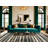 Washable Stone Gray Cream Striped Area Rug-691850006