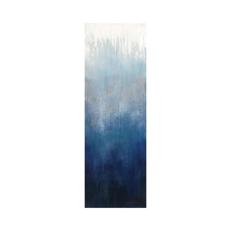 Silver Wave I by Silvia Vassileva - Wrapped Canvas Panoramic Print, 30.48 cm H x 91.44 cm W x 1.91 cm D