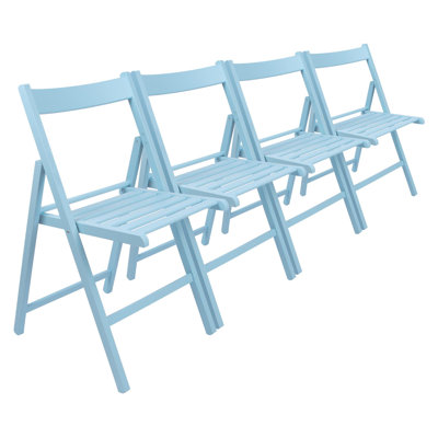 Harbour Housewares - Beech Wood Folding Chairs