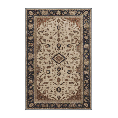 Tapis persan gris lavable à la machine