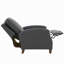 Fauteuil inclinable bleu nuit en similicuir-2052476265