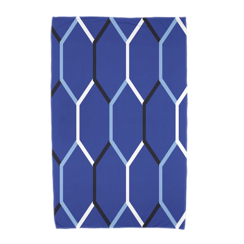 Serviette de plage en microfibre, Bleu