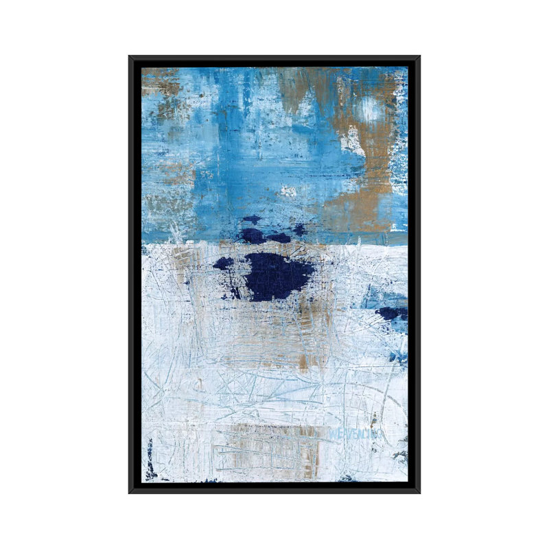 «Explore Paint», reproduction sur toile tendue, H 60 po x l 40po x P 1,5 po, Toile avec cadre noir, Pas de tapis