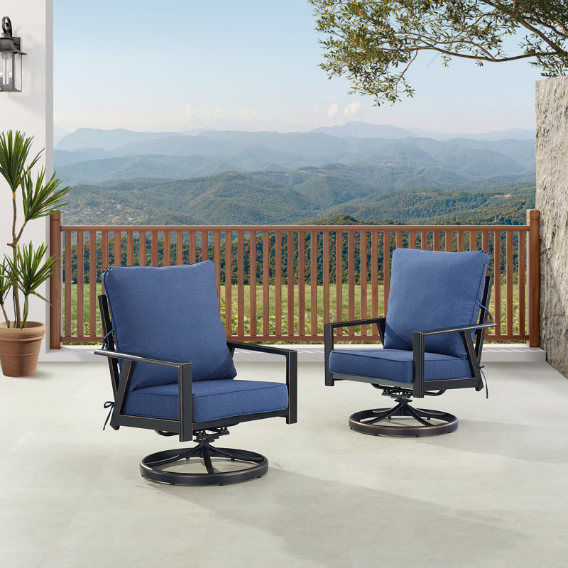 Chaise longue d'extérieur Darryl, Bleu