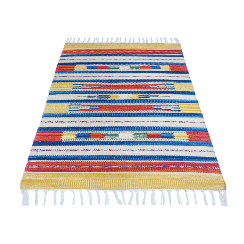 Southwestern Cotton Hand Woven 60cm X 90cm Area Rug