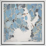 Enchanted Blue Garden Print by Marti Leroux
