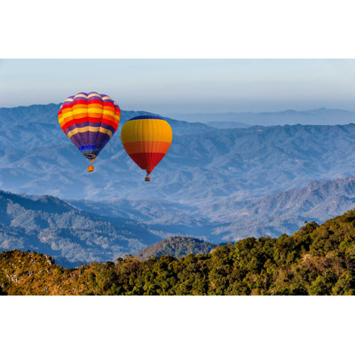 Montgolfières - photographie sur toile tendue