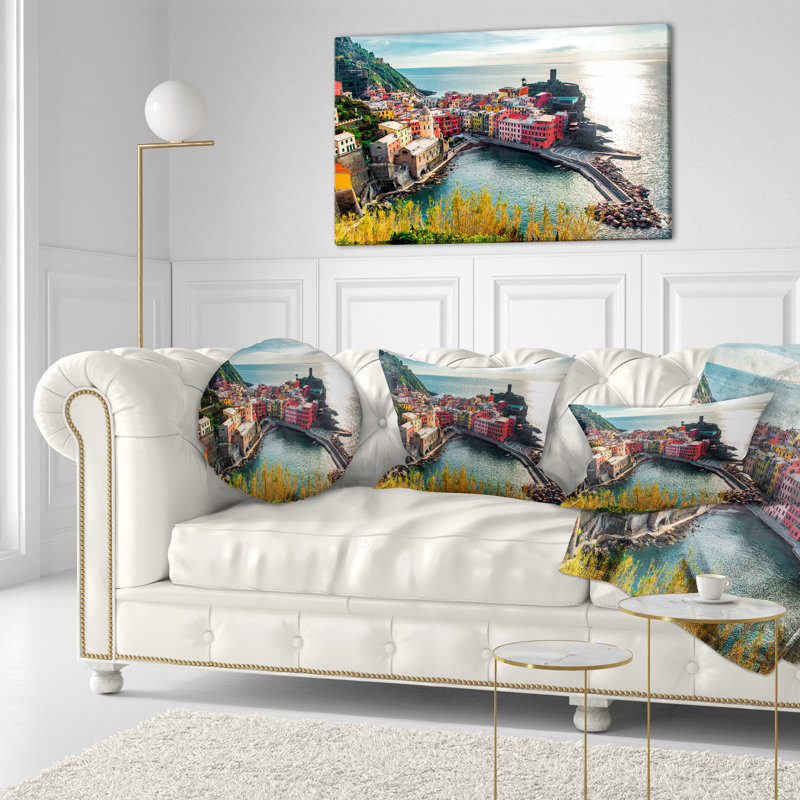 Coussin lombaire seascape vernazza bay