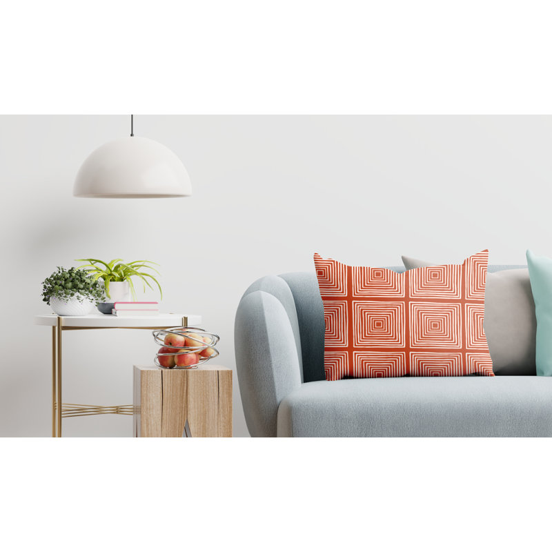Housse et insert de coussin d'extérieur, Orangé