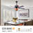 52 '' 5 - Blade Hand-Soldered Stained Glass Ceiling Fan With Remote Control